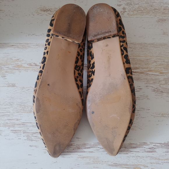Leopard pointed toe flats - Picture 4 of 7